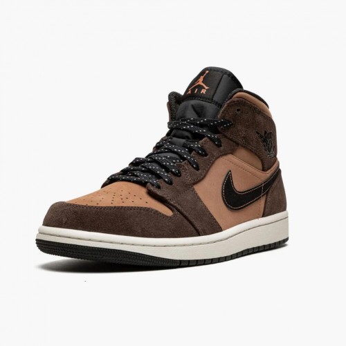 Air Jordan 1 Mid SE Dark Chocolate Dark Chocolate/Archaeo Brown/Black/Crimson Bliss DC7294-200