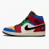 Air Jordan 1 Mid SE Fearless Blue the Great Muslin/Varsity Red-Royal-Taxi-Black CU2805-100