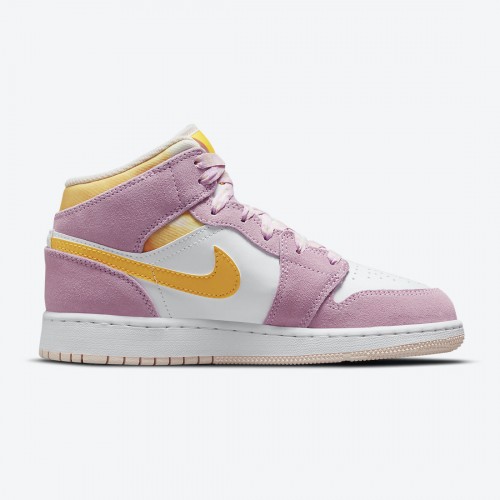 Air Jordan 1 Mid SE GS "Arctic Pink" DC9517 600 Světle arktická růžová Univerzitní zlato-bílá dámské Jordan Tenisky