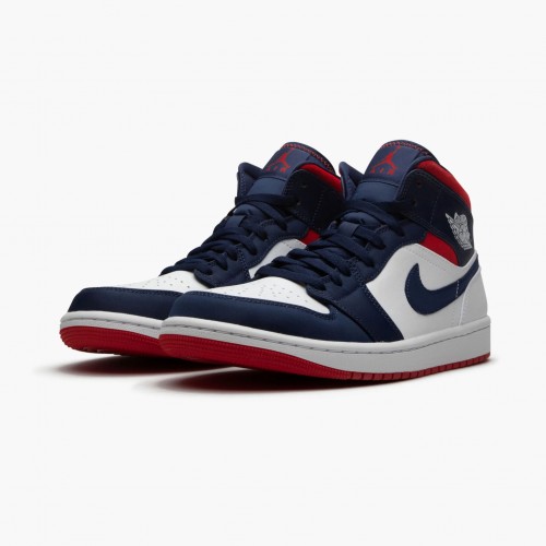 Air Jordan 1 Mid SE "USA" Běžné boty 852542 104 AJ1 Tenisky