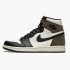 Air Jordan 1 Retro High "Dark Mocha" dámské a Pánské Běžné boty Plachta/Tmavá mocha-Černá-Černá 555088 105 AJ1 Jordan Tenisky