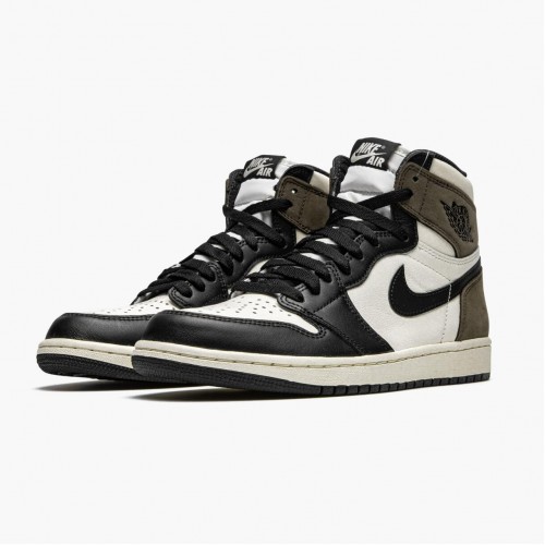 Air Jordan 1 Retro High Dark Mocha dámské a Pánské Běžné boty Plachta/Tmavá mocha-Černá-Černá 555088 105 AJ1 Jordan Tenisky