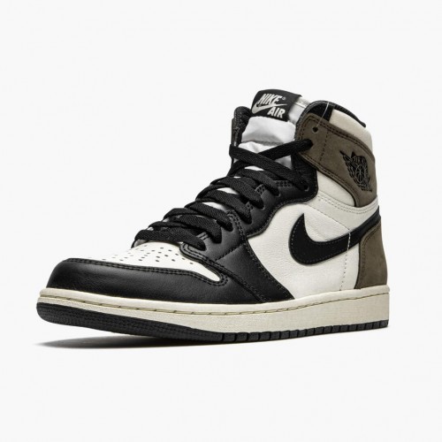 Air Jordan 1 Retro High Dark Mocha dámské a Pánské Běžné boty Plachta/Tmavá mocha-Černá-Černá 555088 105 AJ1 Jordan Tenisky