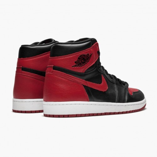 Nike Air Jordan 1 Retro High OG Banned/BČervené Běžné boty 555088 001 dámské a Pánské AJ1 Tenisky