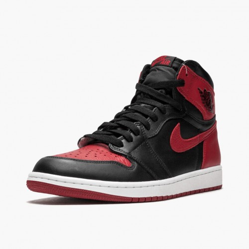 Nike Air Jordan 1 Retro High OG Banned/BČervené Běžné boty 555088 001 dámské a Pánské AJ1 Tenisky