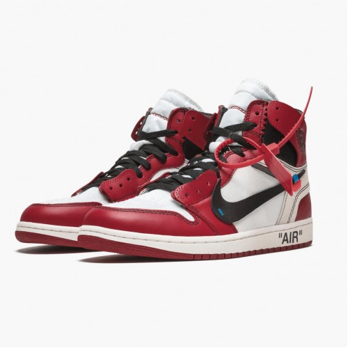 Air Jordan 1 Retro High "Off-White Chicago" dámské a pánské AJ1 Obuv AA3834 101 Bílý/Černá Jordan Tenisky