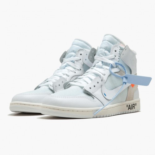 Air Jordan 1 Retro High "Off-White White" Pánské AJ1 Obuv AQ0818 100 Bílý Jordan Tenisky