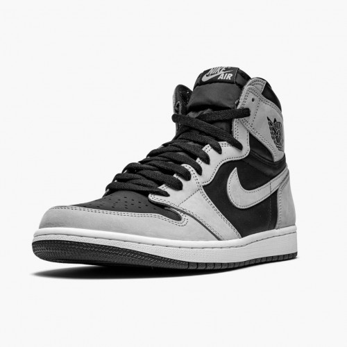 Air Jordan 1 Retro High Shadow 2.0 555088-035 Černá/Bílý-Lehký kouř Šedá dámské a Pánské Jordan Tenisky