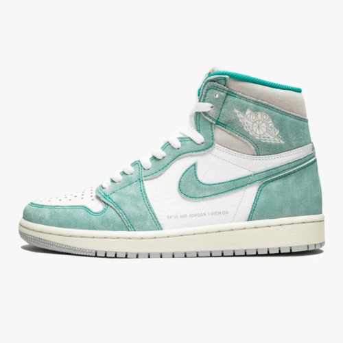 Air Jordan 1 Retro High Turbo Green Turbo Zeleno/Sail-Bílé basketbalové boty 555088 311 Unisex Jordan Tenisky