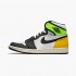 Air Jordan 1 Retro High White Black "Volt University Gold" Běžné boty 555088 118 AJ1 Tenisky