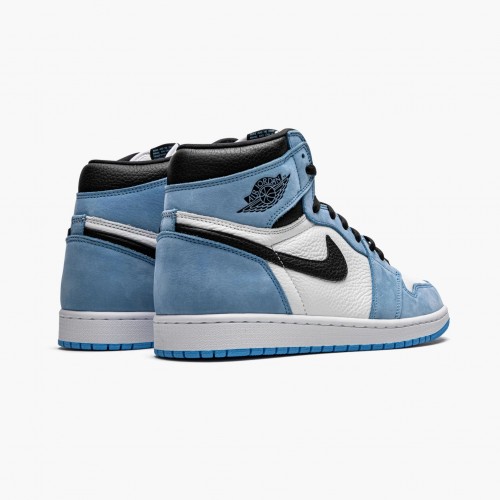 Air Jordan 1 Retro High White University Blue Black Běžné boty 555088 134 AJ1 Tenisky