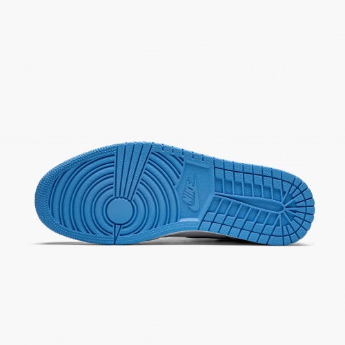 Air Jordan 1 Retro High White "University Blue" Black Běžné boty 555088 134 AJ1 Tenisky