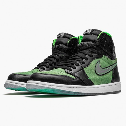 Air Jordan 1 Retro High Zoom "Zen Green" dámské a pánské AJ1 Obuv CK6637 002 Černá Jordan Tenisky