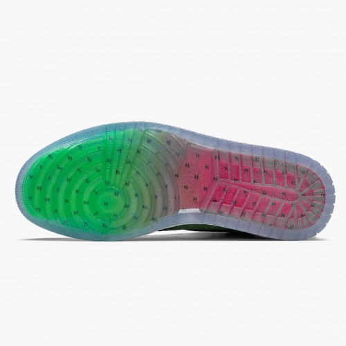 Air Jordan 1 Retro High Zoom "Zen Green" dámské a pánské AJ1 Obuv CK6637 002 Černá Jordan Tenisky