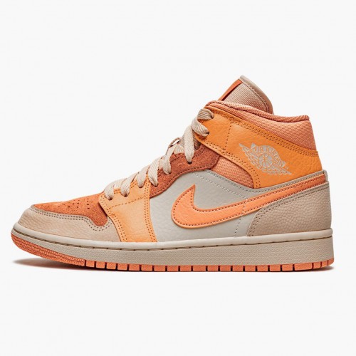 Air Jordan 1 Mid Apricot Orange DH4270 800 Atomic oranžový/Apricot Agate dámské a pánské AJ1 Jordan Tenisky