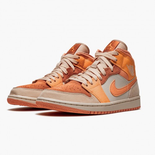 Air Jordan 1 Mid "Apricot Orange" DH4270 800 Atomic oranžový/Apricot Agate dámské a pánské AJ1 Jordan Tenisky