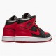 Air Jordan 1 Mid Banned (2020) 554724 074 Černá/Univerzita Červené-Černá-Whi dámské a Pánské AJ1 Jordan Tenisky