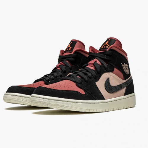 Air Jordan 1 Mid "Canyon Rust" BQ6472 202 Částečně béžová/Černá dámské AJ1 Jordan Tenisky