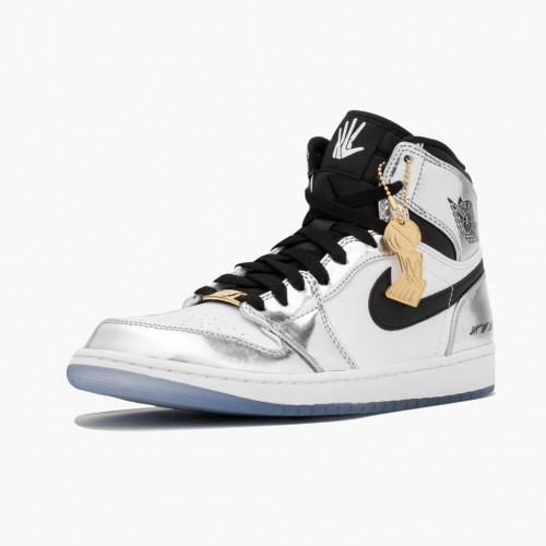 Air Jordan 1 Retro High Think 16 AQ7476-016 Chrome/Černá-Bílý-Turbo Zelená dámské a Pánské AJ1 Jordan Tenisky