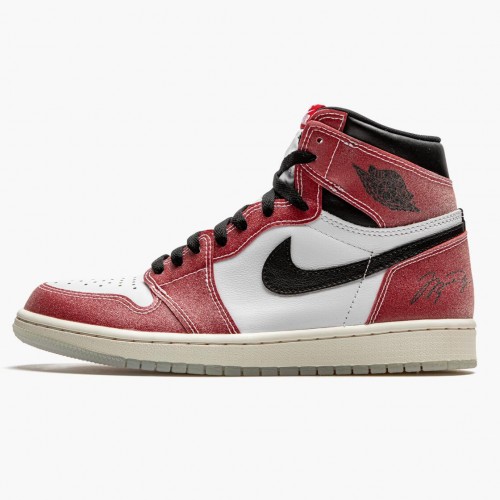 Air Jordan 1 Retro High Trophy Room Chicago DA2728 100 Bílý/Varsity Červené-Sail-Černá dámské a Pánské AJ1 Jordan Tenisky