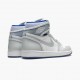 Nike Air Jordan 1 High Zoom Racer Blue Bílá/bílá-Racer Modrá Běžné boty AJ1 CK6637 104 Tenisky