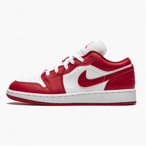 Nike Air Jordan 1 Low Gym Red/White Tělocvična červená/Tělocvična-červená Bílá Běžné boty 553560 611 AJ1 Tenisky