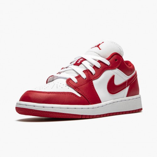 Nike Air Jordan 1 Low Gym Red/White Tělocvična červená/Tělocvična-červená Bílá Běžné boty 553560 611 AJ1 Tenisky