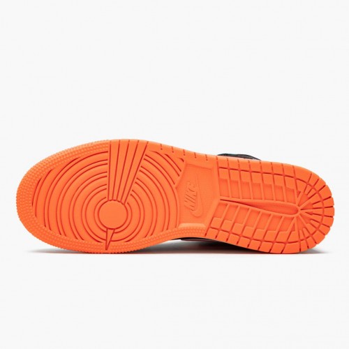 Nike Air Jordan 1 Mid "Candy" Černá/Total oranžový 554725 083 pánské/dámské AJ1 Jordan Tenisky