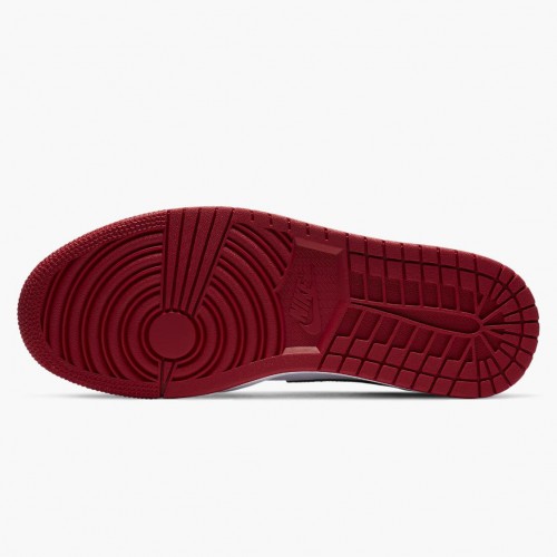 Nike Air Jordan 1 Mid Chicago 2020 Bílý/Tělocvična červená-Černá Běžné boty 554724 173 AJ1 dámské a Pánské Tenisky