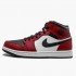Nike Air Jordan 1 Mid "Chicago Black Toe" Černá/Tělocvična červená-Bílý Běžné boty 554724 069 AF1 Tenisky