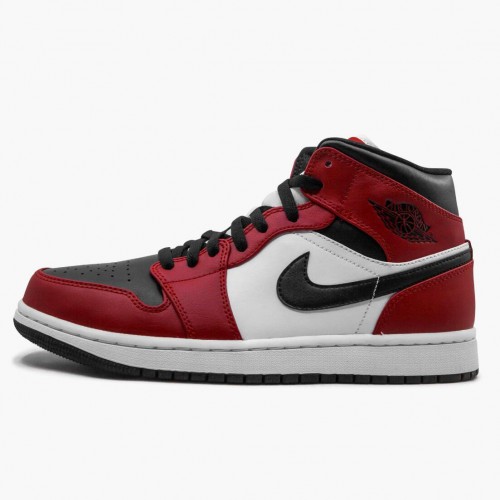 Air Jordan 1 Mid Chicago Black Toe Black/Gym Red/White 554724-069