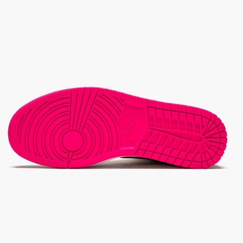 Nike Air Jordan 1 Mid Crimson Tint Crimson Tint/Hyper Růžový-Černá Běžné boty 852542 801 AJ1 dámské a Pánské Tenisky