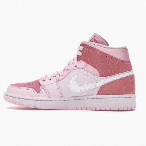 Nike Air Jordan 1 Mid "Digital Pink" Digital Růžový/Bílý-Růžový Foam-Sail CW5379 600 WoPánské AJ1 Jordan Tenisky