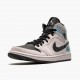 Air Jordan 1 Mid Dirty Powder Iridescent Barely Rose/Black/Multi  BQ6472-602