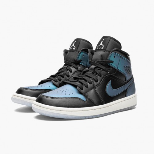 Nike Air Jordan 1 Mid "Iridescent Black" Černá/Bledá Ivory-Vícebarevná BQ6472 009 Pánské/WoPánské AJ1 Jordan Tenisky