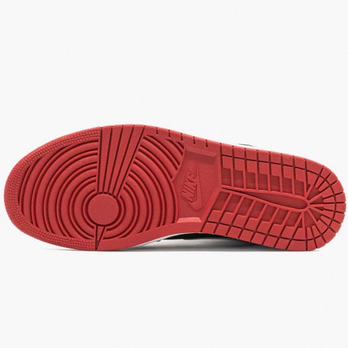 Nike Air Jordan 1 Mid Johnny Kilroy Černá/Tělocvična červená-Metallic stříbrný Tenisky 554724 057 AJ1 Běžné boty