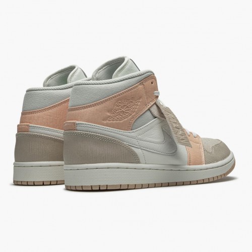 Nike Air Jordan 1 Mid Milan Sail/Light Bone-String-Shimmer CV3044 100 Běžné boty dámské a Pánské AJ1 Tenisky