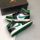 Air Jordan 1 Mid Pine Green Black/Gym Red/White/Pine Green  554724-067