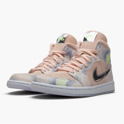 Air Jordan 1 Mid SE P(Her)spectate Washed Coral Chrome  Washed Coral/Chrome/Light Whistle CW6008-600