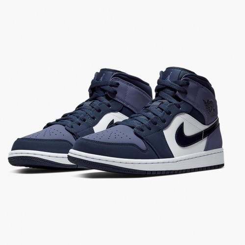 Nike Air Jordan 1 Mid "Sanded Purple" Obsidián/Pískovaná fialová/bílá 554724 445 Pánské/WoPánské AJ1 Jordan Tenisky