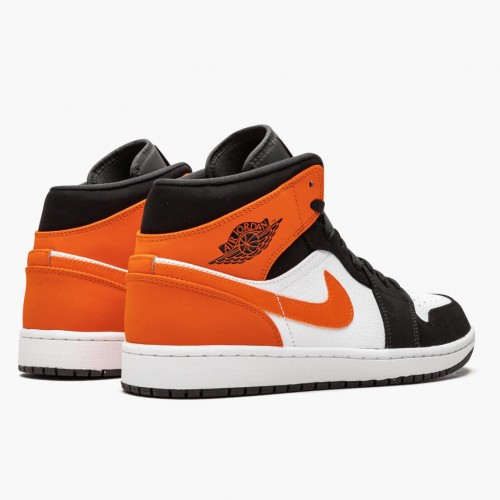 Air Jordan 1 Mid Shattered Backboard Black/White Starfish  554724-058