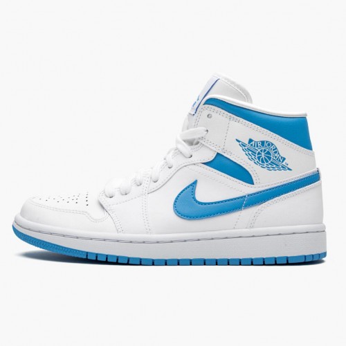 Nike Air Jordan 1 Mid "UNC" Univerzitní modro/bílá Běžné boty AJ1 Tenisky BQ6472 114