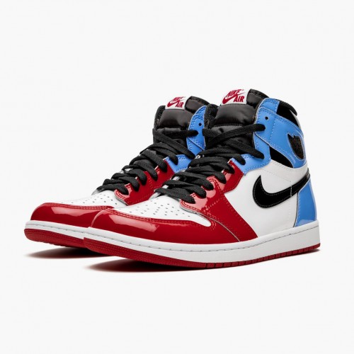 Nike Air Jordan 1 Retro High "Fearless" Bílý/University-Blue-Varsity CK5666 100 Běžné boty dámské a Pánské AJ1 Tenisky