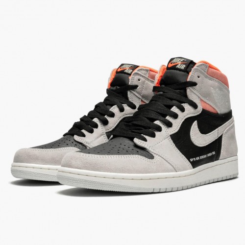 Nike Air Jordan 1 Retro High "Neutral Grey" Neutrální šedá/Černá Běžné boty 555088 018 AJ1 Tenisky