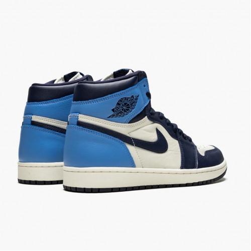 Nike Air Jordan 1 Retro High OG Obsidian/University Blue Běžné boty 555088 140 AJ1 Tenisky