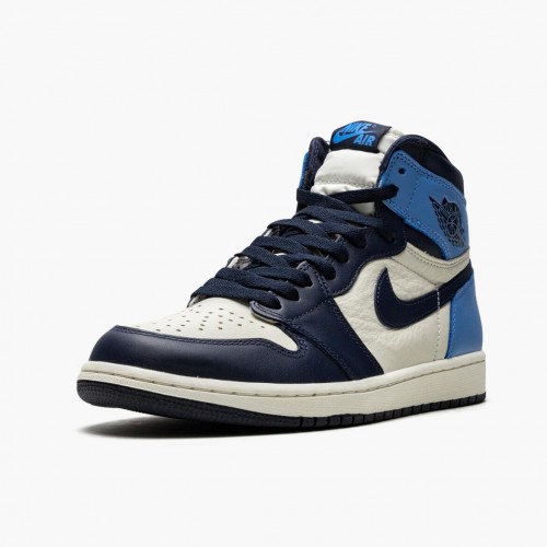 Nike Air Jordan 1 Retro High OG Obsidian/University Blue Běžné boty 555088 140 AJ1 Tenisky