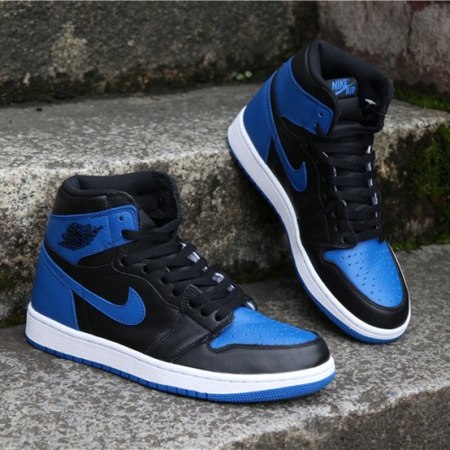 Nike Air Jordan 1 Retro High OG Royal Černá/Královský-Bílý Běžné boty 555088 007 AJ1 Tenisky