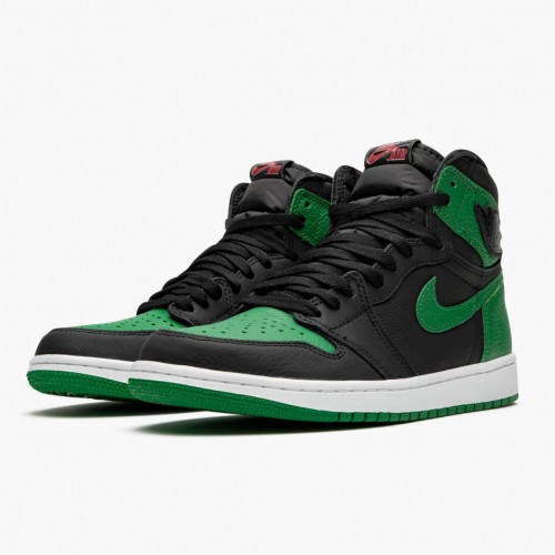 Nike Air Jordan 1 Retro High "Pine Green" Černá/Bílý-Borovice Zelená/Gym Red Běžné boty 555088 030 AF1 Tenisky