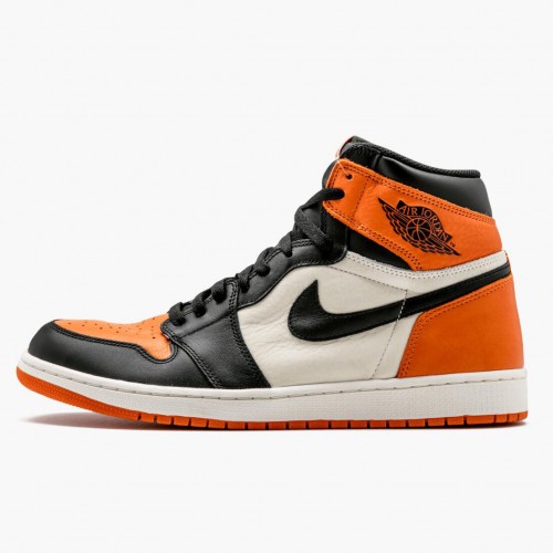 Nike Air Jordan 1 Retro "ShatteČervené Backboard" Černá/Starfish-Sail 555088 005 pánské AJ1 Jordan Tenisky