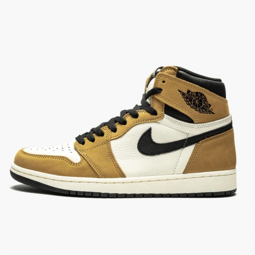 Air Jordan 1 Rookie of the Year Golden Harvest/Black Sail  555088-700